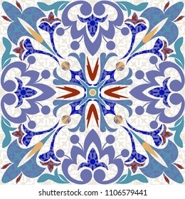 Seamless turkish colorful pattern. Vintage multicolor pattern in Eastern style.  Pattern can be used for ceramic tile, wallpaper, linoleum, textile, surface textures, web page background or paper.