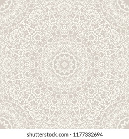 Seamless Turkish pattern. Vintage pattern in Eastern style. Endless pattern with floral mandala can be used for ceramic tile, wallpaper, linoleum, textile, web page background. Vector