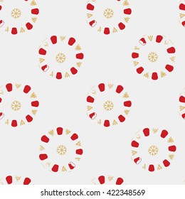 Seamless Turkish tea plate pattern