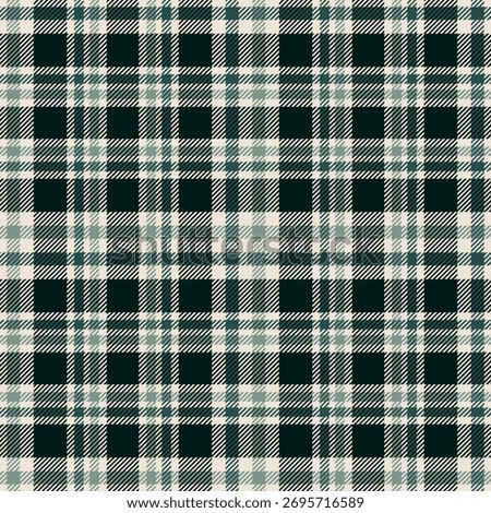 Seamless turquoise color check pattern.Repeating patern plaid. Checkered design for prints.Repeated tartan fabric.Vector scottish fabriс. Ekose texture. Madras flannel.Checker line.Stripe gingham