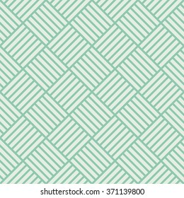 Seamless turquoise diagonal oriental striped geometric pattern vector