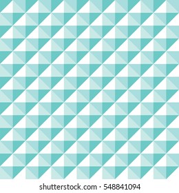 Seamless Turquoise Diamond Shape Stud Pattern Background