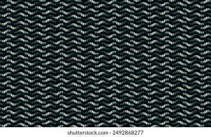 Seamless turquoise gradient lines texture vector pattern