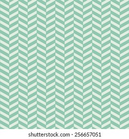 Seamless turquoise herringbone pattern vector