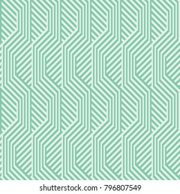 Seamless turquoise hi-tech abstract geometric pattern vector