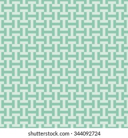 Seamless turquoise op art pixel tribal pattern vector