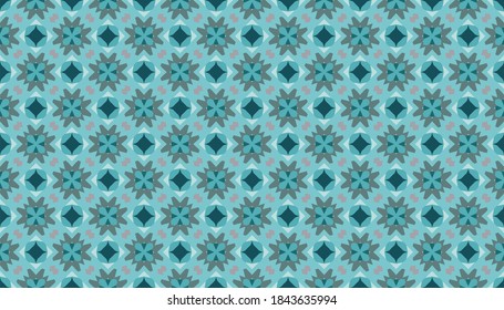 patrón ornamental turquesa transparente para fines decorativos