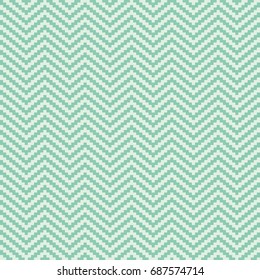Seamless turquoise pixel digital zig zag op art pattern vector