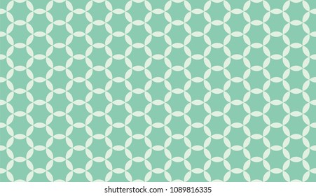 Seamless turquoise vintage hexagonal floral petal circular textile pattern vector