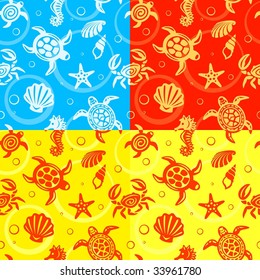 Seamless Turtles Pattern