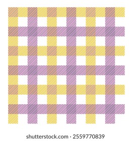 Seamless twill tricolor checkered pattern illustration background graphic material swatch registration possible.

