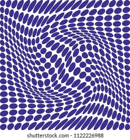Seamless twisted check pattern in blue and white