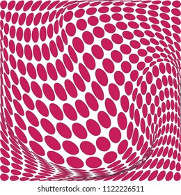 Seamless twisted check pattern in red and white