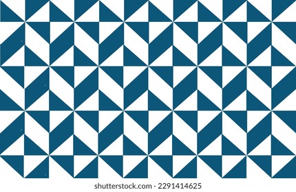 seamless two tone blue triangle geometric pattern repeat seamless style, replete image design for fabric printing