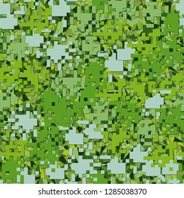 Seamless two-layer camouflage. The front layer is pixel, 
the back layer consists of acute-angled triangles. Just for editing.