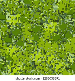 Seamless two-layer camouflage. The front layer is pixel, 
the back layer consists of acute-angled triangles. Just for editing.