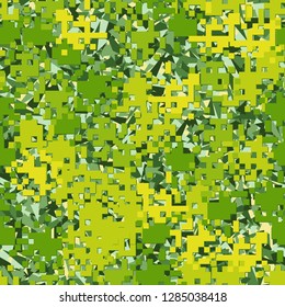Seamless two-layer camouflage. The front layer is pixel, 
the back layer consists of acute-angled triangles. Just for editing.
