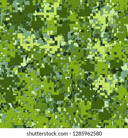 Seamless two-layer camouflage. The front layer is pixel.
Background consisting of dumbbell-shaped figures.  Just for editing.