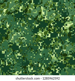Seamless two-layer camouflage. The front layer is pixel.
Background consisting of dumbbell-shaped figures.  Just for editing.