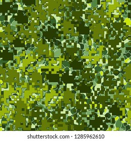 Seamless two-layer camouflage. The front layer is pixel.
Background consisting of dumbbell-shaped figures.  Just for editing.