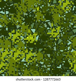 Seamless two-layer camouflage. The front layer is pixel.
Background consisting of triangles. Easy to edit.