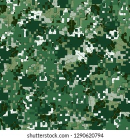 Seamless two-layer camouflage. The front layer is pixel.
The background consists of oak leaves. Easy to edit.