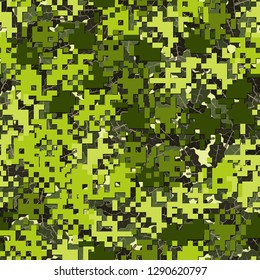 Seamless two-layer camouflage. The front layer is pixel.
The background consists of oak leaves. Easy to edit.