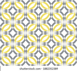 Vector de patrón geométrico gris y amarillo sin foco