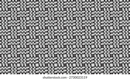 Padrão geométrico em tons de cinza ultra-detalhados sem costura com mosaico microtecnológico. Fundo vetorial abstrato com textura intrincada de fibra de carbono