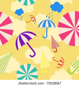 Seamless umbrella background