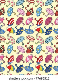 seamless umbrella pattern