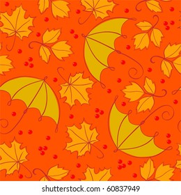 seamless umbrella pattern vector illustration