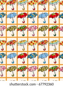 seamless Umbrellas pattern
