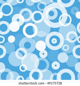 Seamless underwater background with many bubbles