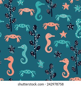 Seamless underwater pattern