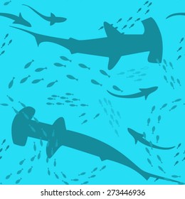 Seamless underwater pattern