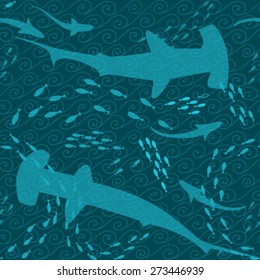 Seamless underwater pattern