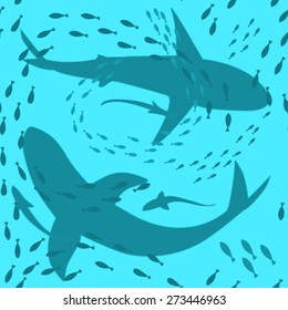 Seamless underwater pattern