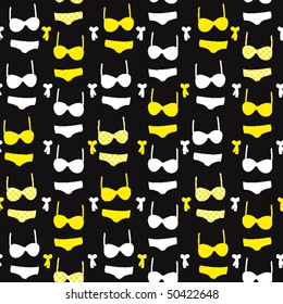 Seamless underwear fashion pattern in vector