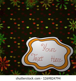 Seamless. Unique hand drawn latin alphabet with doodle ornament. Lettering on gray, white and brown colors. Cute comic font in boho style. ABC letters square poster. Vector illustration.