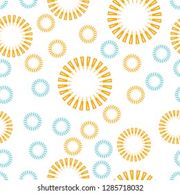 seamless unique pattern with various categories and types