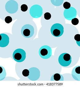 Seamless universal pattern. Polka dots, circles.
