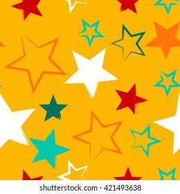 Seamless universal pattern. Stars.