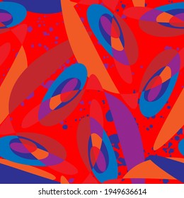 Seamless unusual abstract colorful vector pattern 
