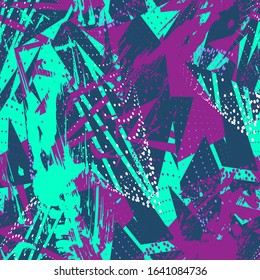 Seamless urban background with abstract geometry pattern with dots.