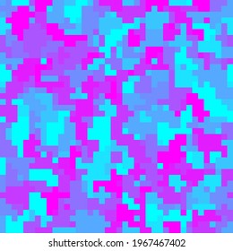 Nahtlose urbane Tarnung. Das Pixelmuster im Vordergrund