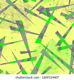 Seamless urban chaotic pattern. Modern style.