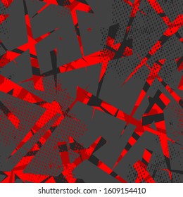 Seamless urban chaotic pattern. Modern style.