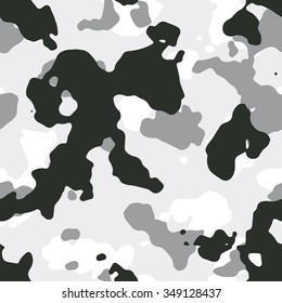 Seamless urban fashion gray camouflage pattern vector