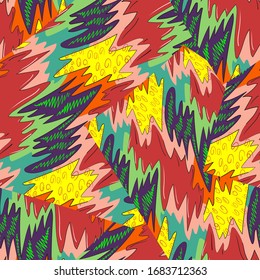 Seamless urban freehand abstract pattern. 